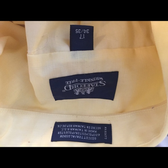 A lot of men’s dress shirt yellow - Picture 3 of 3